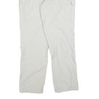 SCHOFFEL Womens Polyester Blend White Regular Straight Trousers W36 L32 Outdoor