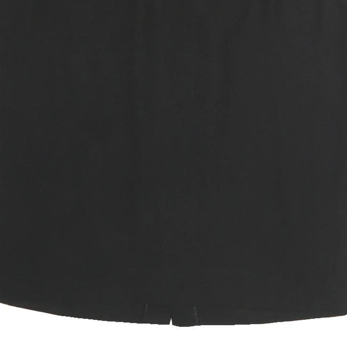 LUISA SPAGNOLIA Womens Black Straight Knee Length Polyester Skirt M Classic