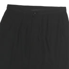 LUISA SPAGNOLIA Womens Black Straight Knee Length Polyester Skirt M Classic