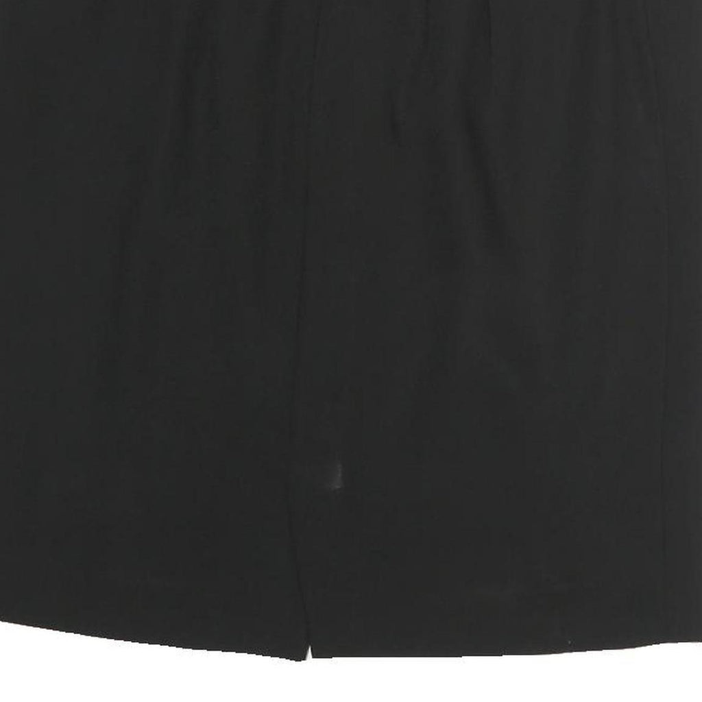 LUISA SPAGNOLIA Womens Black Straight Knee Length Polyester Skirt M Classic