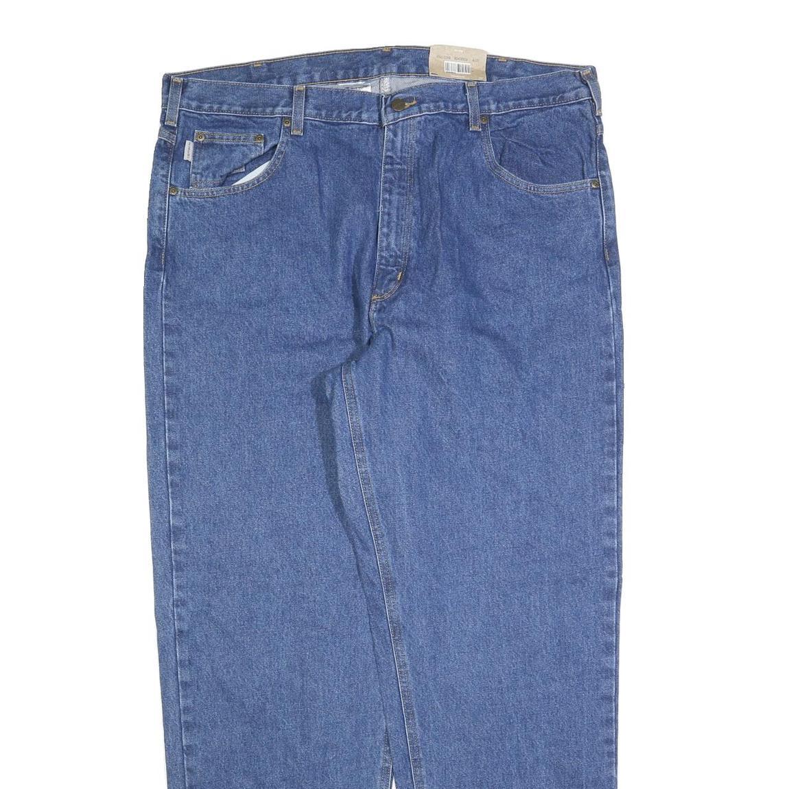 CARHARTT Mens Jeans Blue Relaxed Straight Denim Medium W42 L32 Workwear
