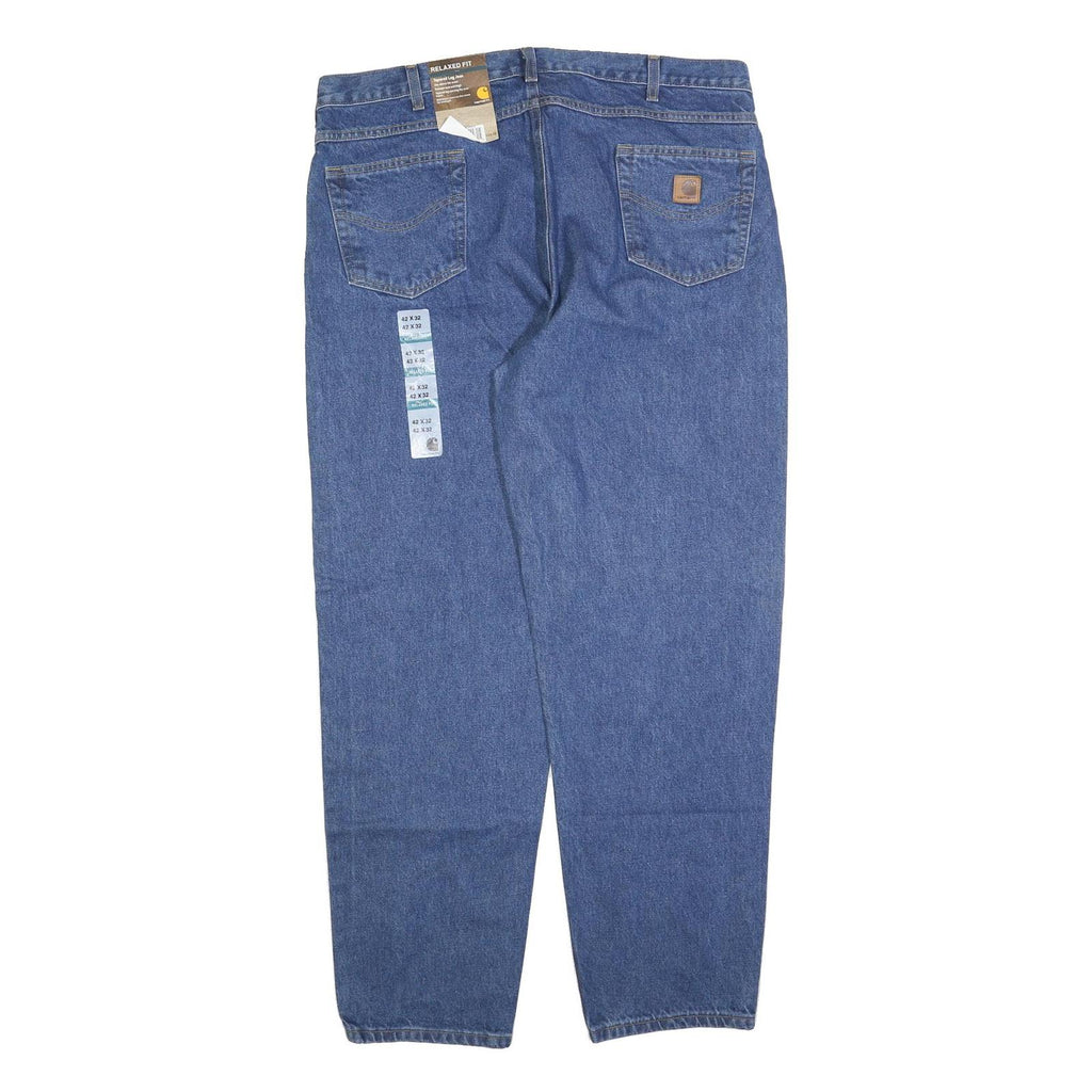 CARHARTT Mens Jeans Blue Relaxed Straight Denim Medium W42 L32 Workwear