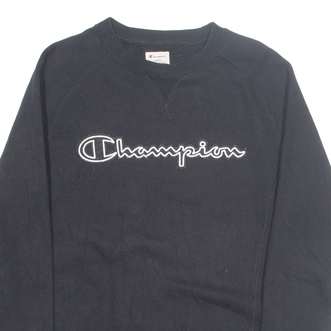 CHAMPION REVERSE WEAVE Petit Womens Sweatshirt Black S