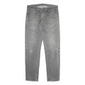 LEVI'S Mens Regular Fit Grey Denim Jeans W34 L31 Classic Zip Cotton Blend