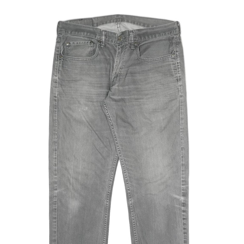 LEVI'S Mens Regular Fit Grey Denim Jeans W34 L31 Classic Zip Cotton Blend