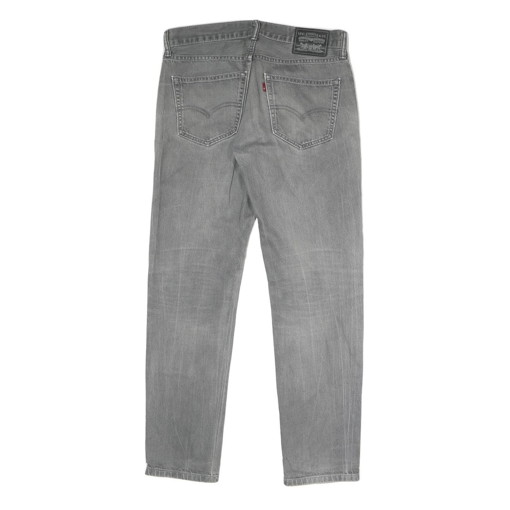 LEVI'S Mens Regular Fit Grey Denim Jeans W34 L31 Classic Zip Cotton Blend