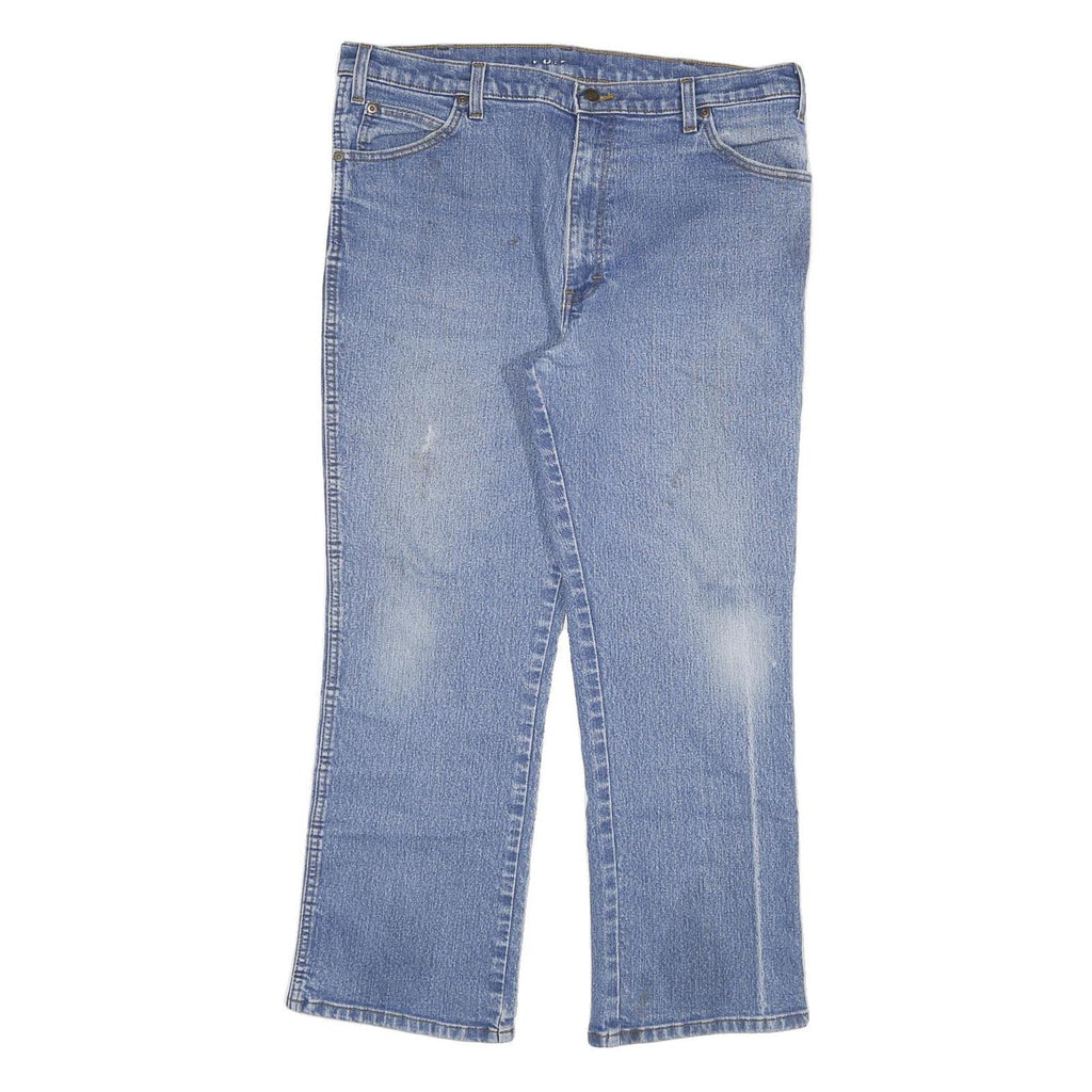 DICKIES Mens Jeans Blue Regular Straight Denim Medium W38 L30 Workwear Zip