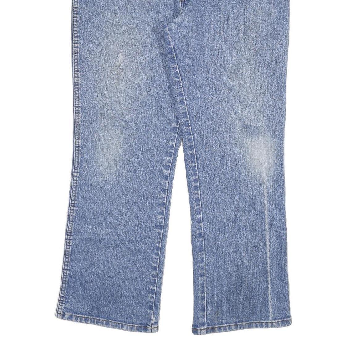 DICKIES Mens Jeans Blue Regular Straight Denim Medium W38 L30 Workwear Zip