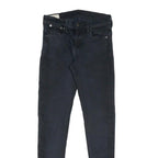 POLO RALPH LAUREN Womens Slim Black Denim Jeans W28 L30 Stretch Comfort Zip