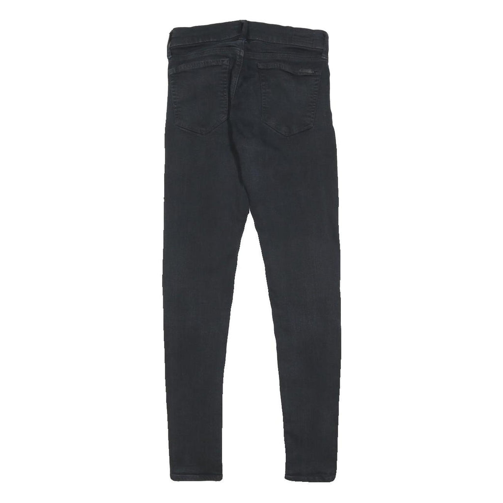POLO RALPH LAUREN Womens Slim Black Denim Jeans W28 L30 Stretch Comfort Zip