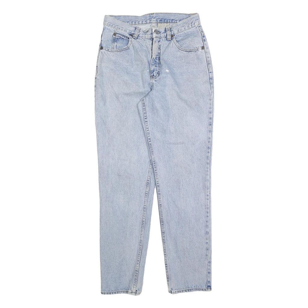 CALVIN KLEIN Womens Jeans Light Blue Regular Straight Denim Stone Wash W28 L30