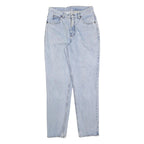 CALVIN KLEIN Womens Jeans Light Blue Regular Straight Denim Stone Wash W28 L30