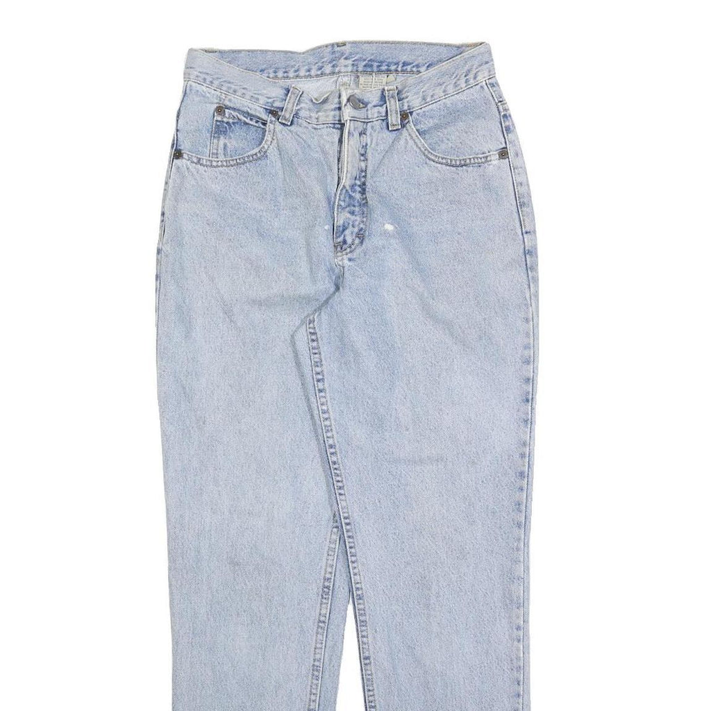 CALVIN KLEIN Womens Jeans Light Blue Regular Straight Denim Stone Wash W28 L30