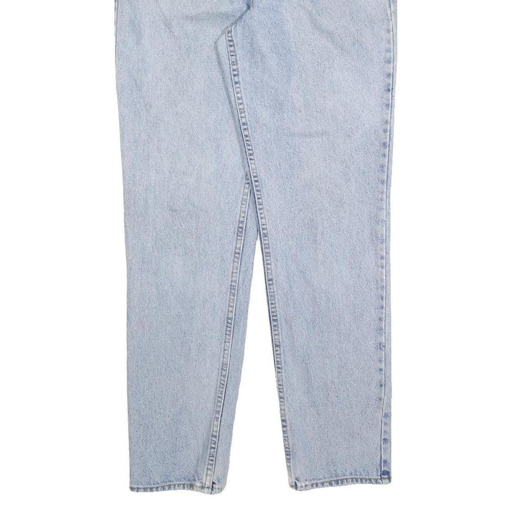 CALVIN KLEIN Womens Jeans Light Blue Regular Straight Denim Stone Wash W28 L30