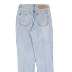 CALVIN KLEIN Womens Jeans Light Blue Regular Straight Denim Stone Wash W28 L30