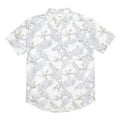LEVI'S Mens White Blue & Yellow Tropical Print Shirt L Cotton Blend Casual