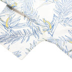 LEVI'S Mens White Blue & Yellow Tropical Print Shirt L Cotton Blend Casual