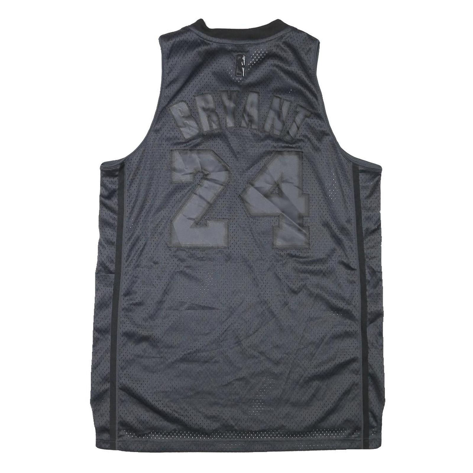 ADIDAS Mens Black Lakers 24 Sleeveless V-Neck Jersey L Sportswear