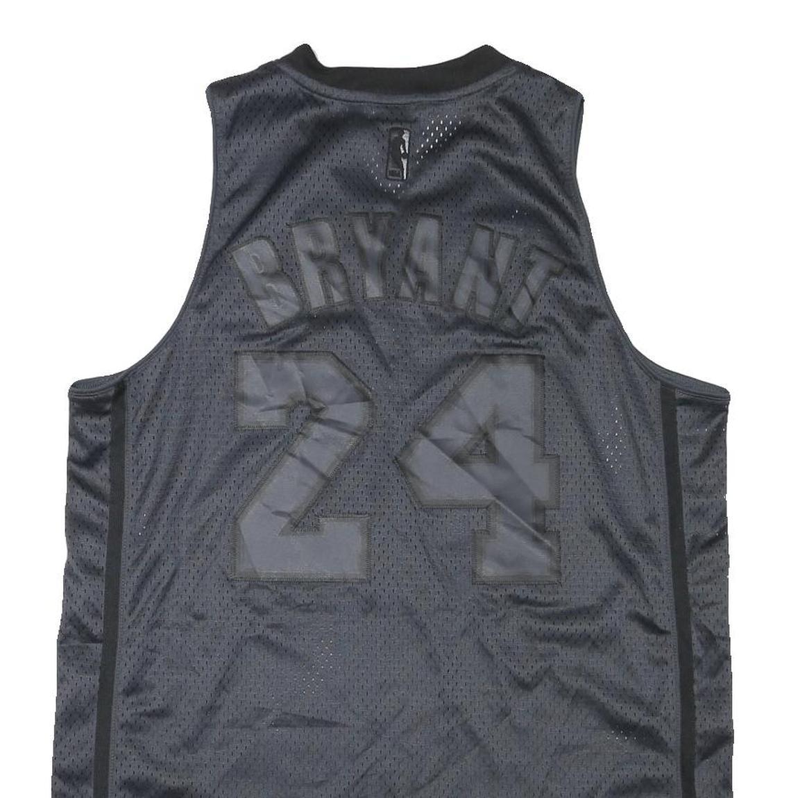 ADIDAS Mens Black Lakers 24 Sleeveless V-Neck Jersey L Sportswear