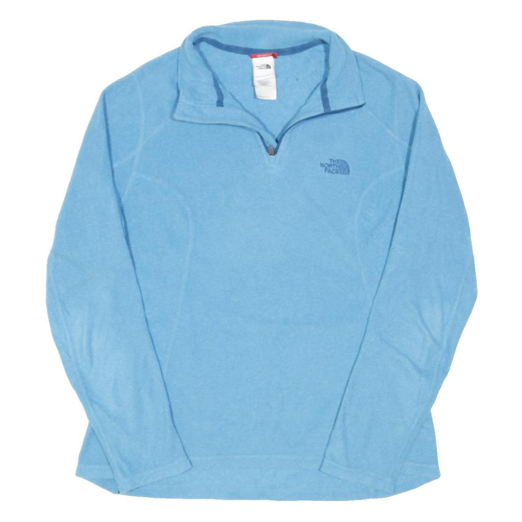 THE NORTH FACE Womens Blue Fleece Jacket M Polyester Blend Zip Outdoor Warm