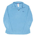 THE NORTH FACE Womens Blue Fleece Jacket M Polyester Blend Zip Outdoor Warm