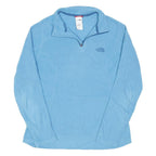 THE NORTH FACE Womens Blue Fleece Jacket M Polyester Blend Zip Outdoor Warm