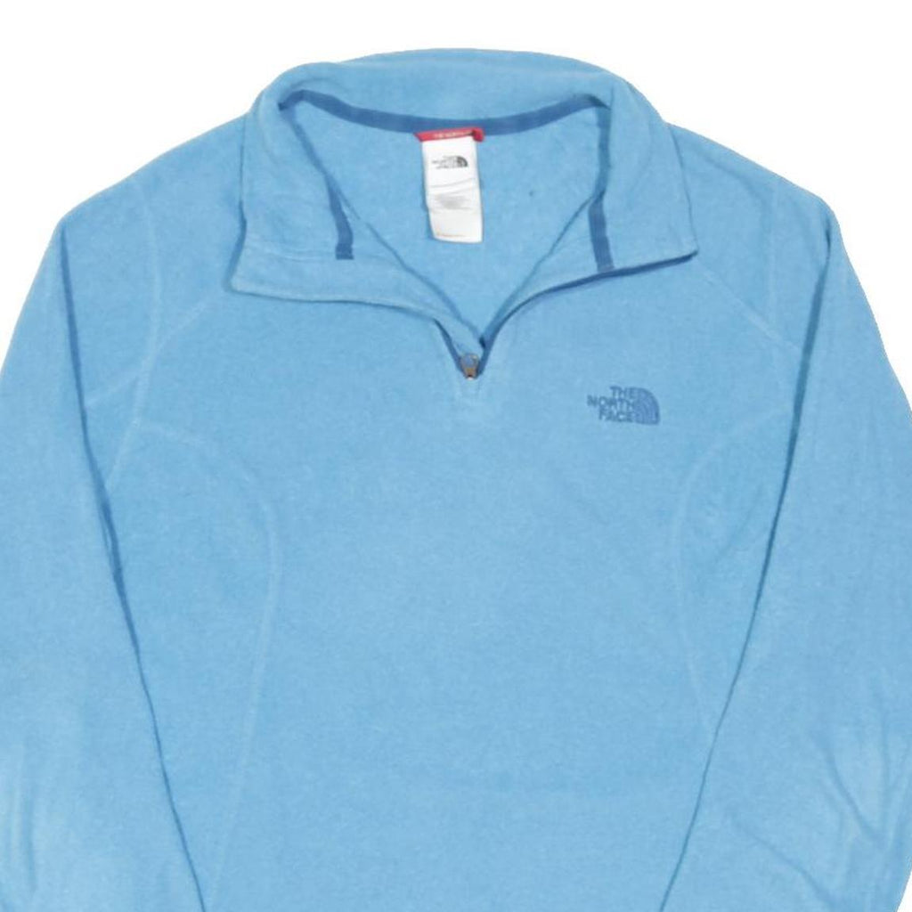 THE NORTH FACE Womens Blue Fleece Jacket M Polyester Blend Zip Outdoor Warm