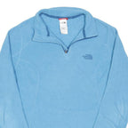 THE NORTH FACE Womens Blue Fleece Jacket M Polyester Blend Zip Outdoor Warm