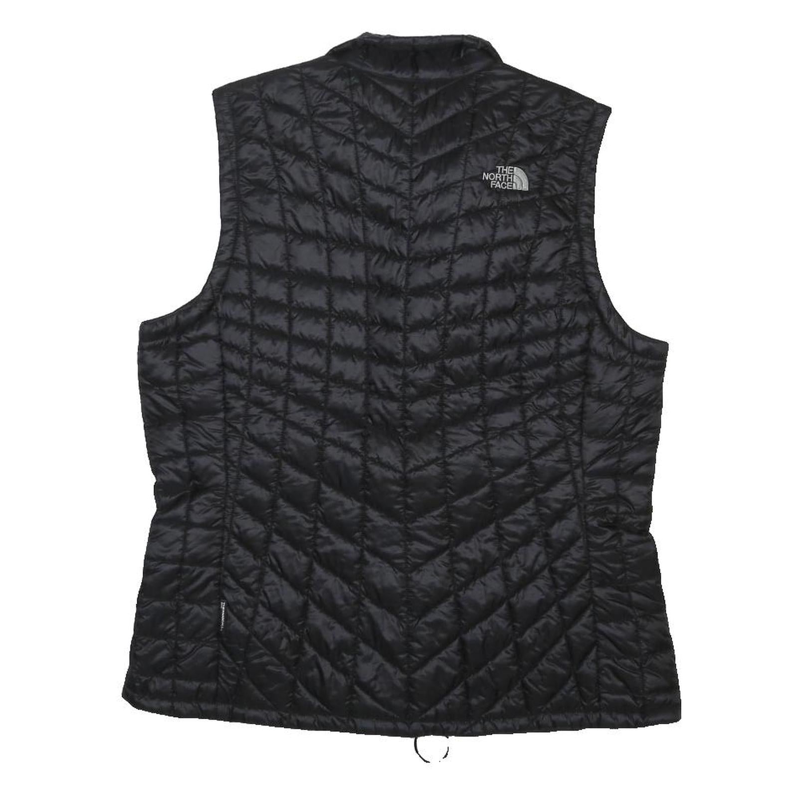 THE NORTH FACE Womens Black Quilted Jacket L Polyester Blend Zip Lightweight