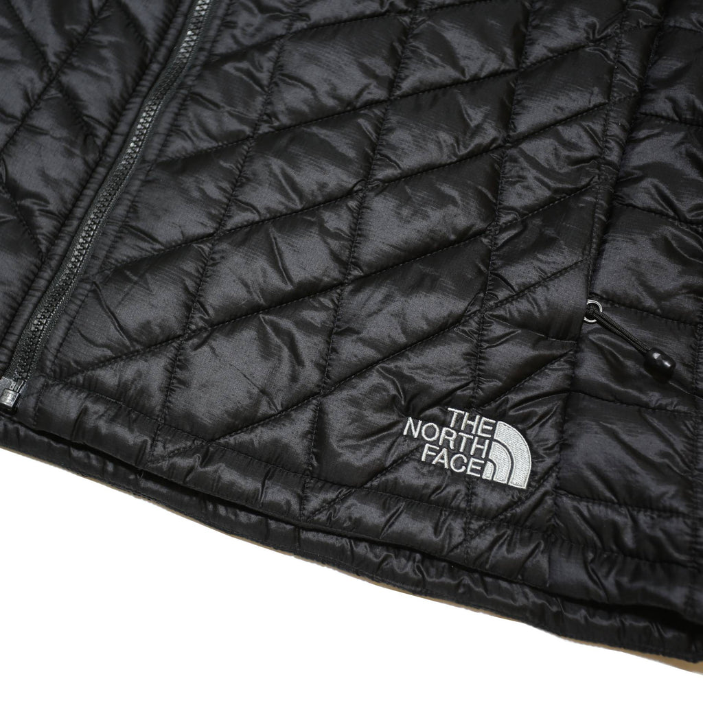 THE NORTH FACE Womens Black Quilted Jacket L Polyester Blend Zip Lightweight