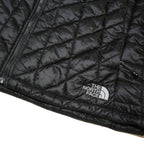 THE NORTH FACE Womens Black Quilted Jacket L Polyester Blend Zip Lightweight