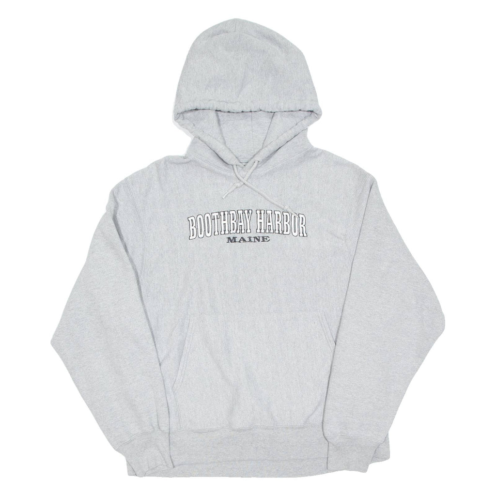 CHAMPION Boothbay Harbor Mens Grey Hoodie USA M