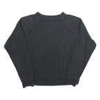 REEBOK Womens Black Classic Crew Neck M Cotton Blend Sweatshirt Pullover