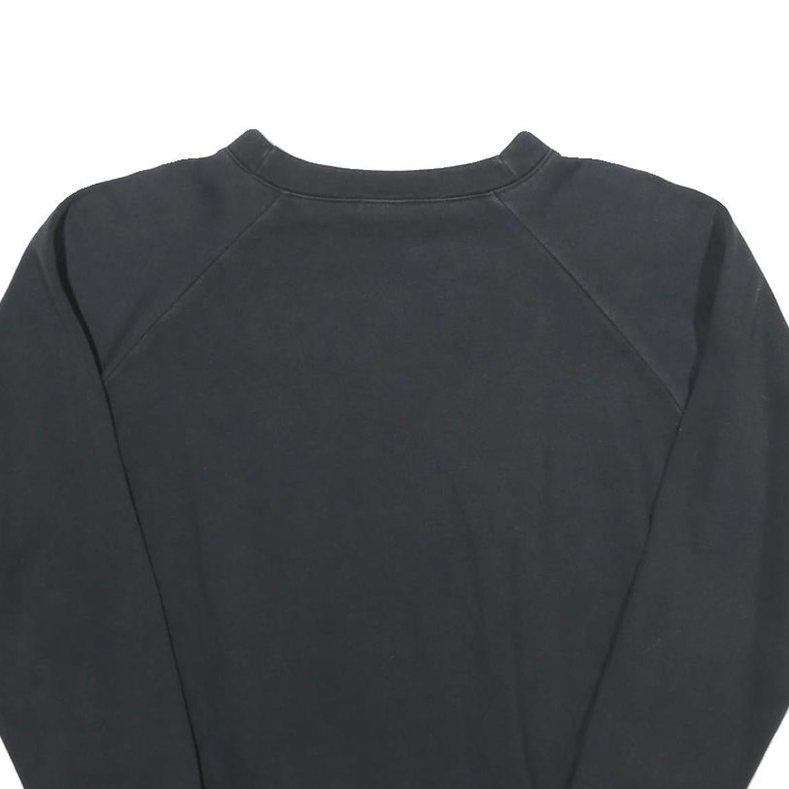 REEBOK Womens Black Classic Crew Neck M Cotton Blend Sweatshirt Pullover