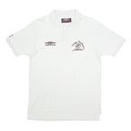 UMBRO Mens White Vintage Football Collection Short Sleeve Polo Shirt M Cotton