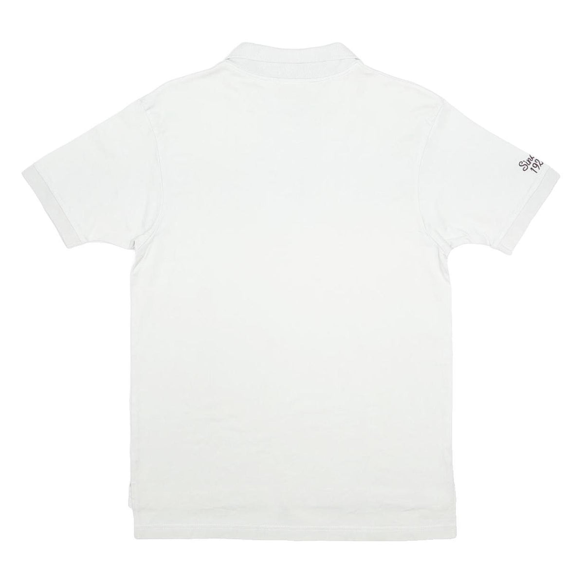 UMBRO Mens White Vintage Football Collection Short Sleeve Polo Shirt M Cotton