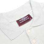 UMBRO Mens White Vintage Football Collection Short Sleeve Polo Shirt M Cotton