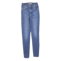 LEVI'S Womens Slim Blue Denim Slim Fit Jeans W25 L30 Cotton Blend Zip