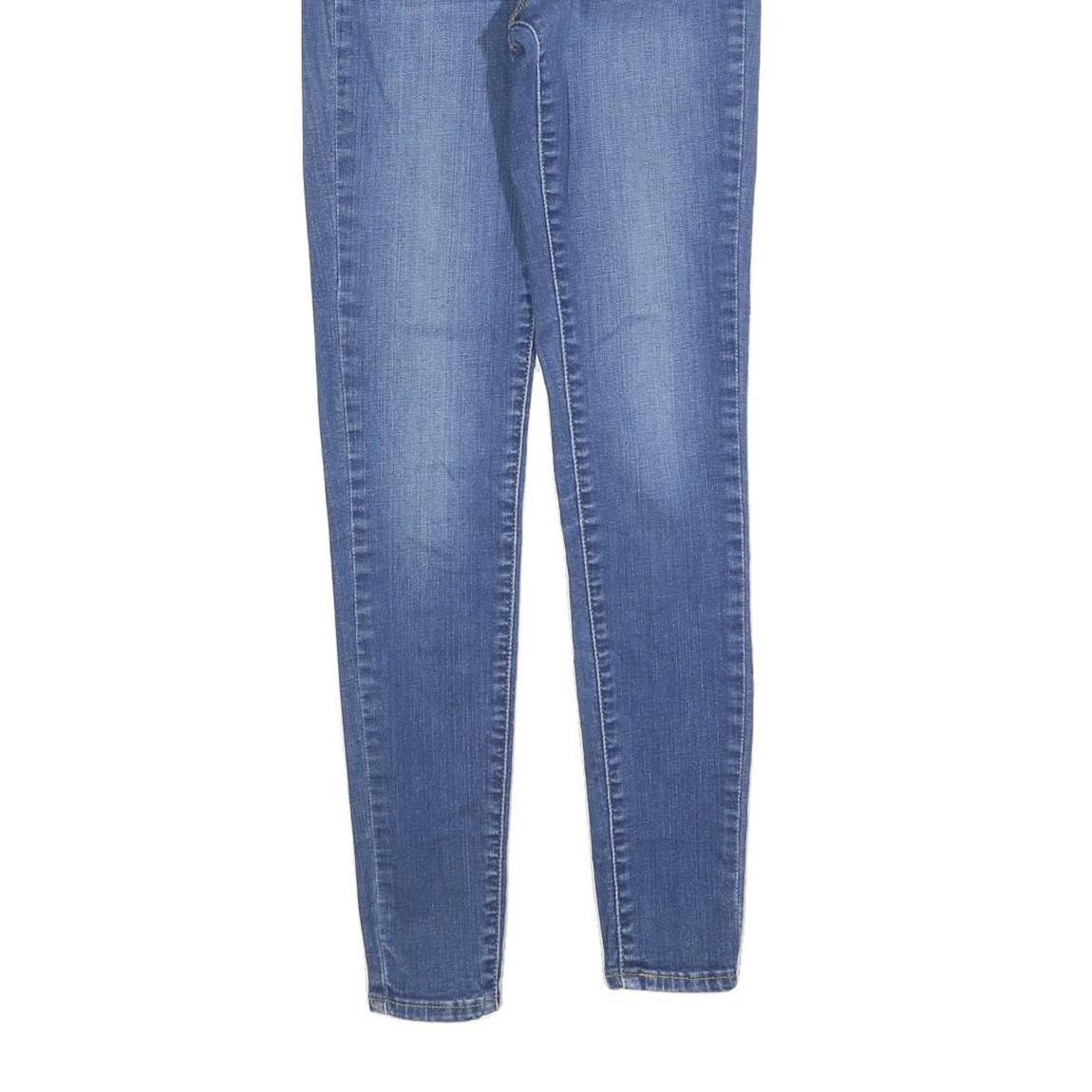 LEVI'S Womens Slim Blue Denim Slim Fit Jeans W25 L30 Cotton Blend Zip