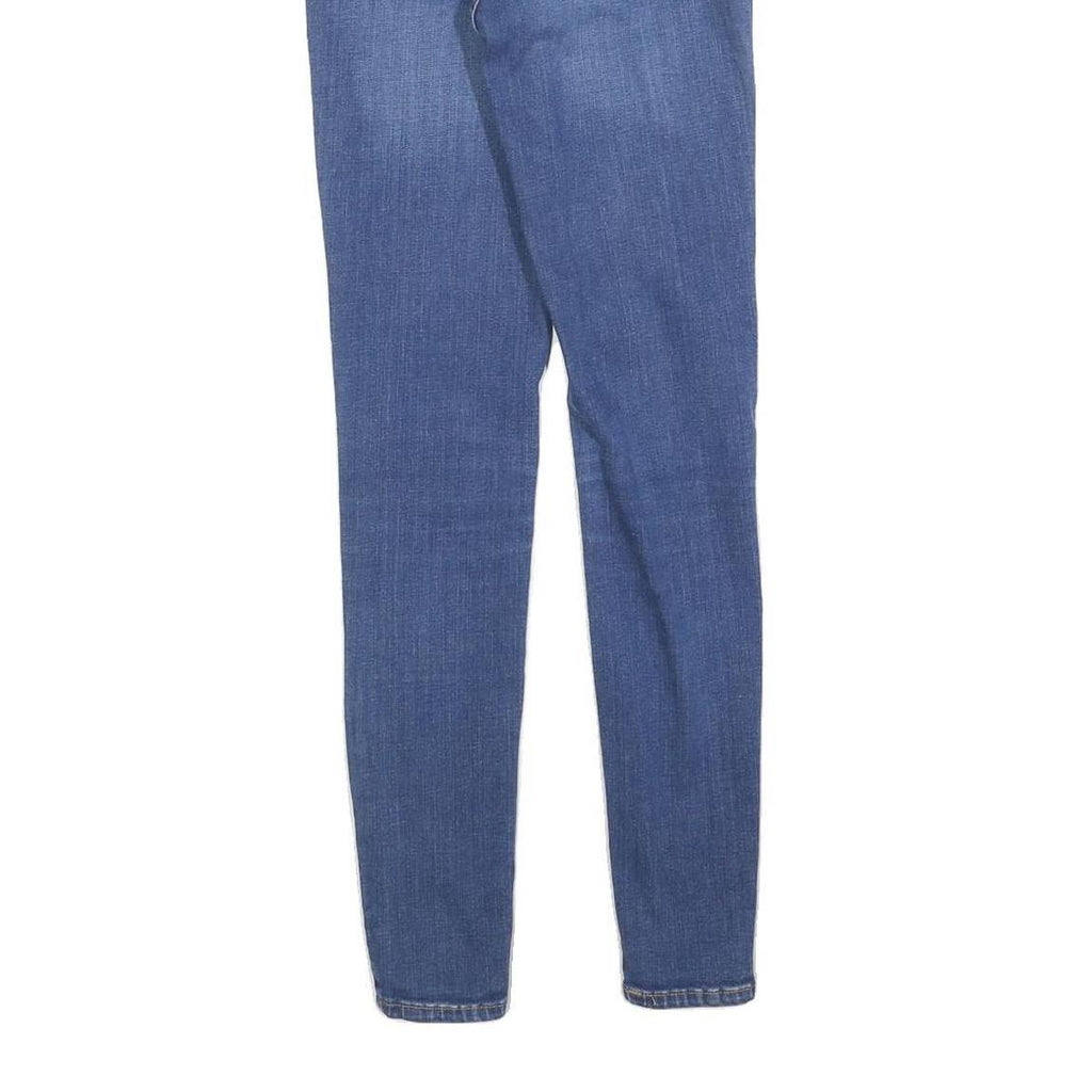 LEVI'S Womens Slim Blue Denim Slim Fit Jeans W25 L30 Cotton Blend Zip