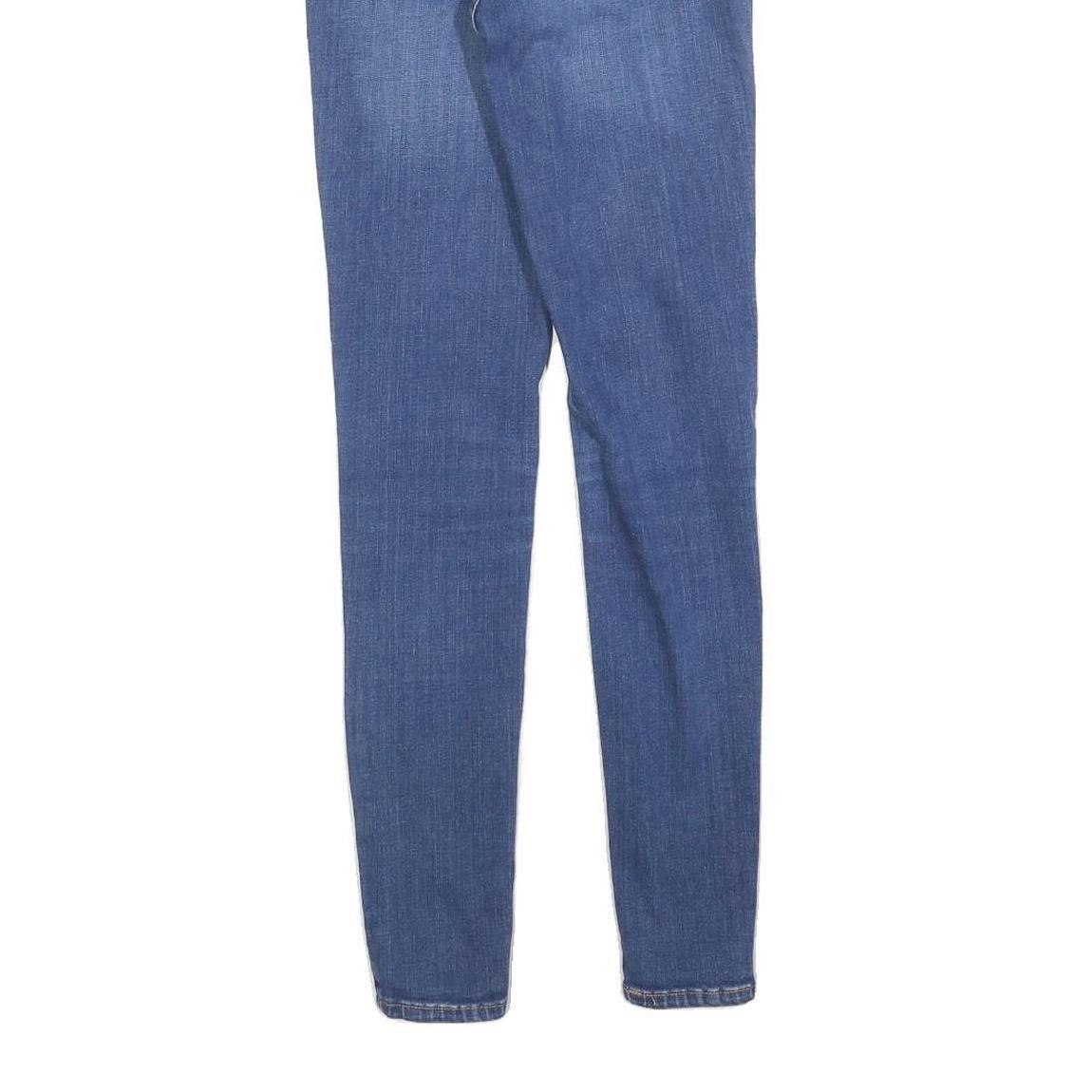 LEVI'S Womens Slim Blue Denim Slim Fit Jeans W25 L30 Cotton Blend Zip