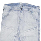 ALTERNATIVE LAB Mens Shorts Blue Casual Denim 2XL W38 Relaxed Fit Light Wash