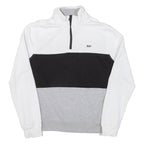 DKNY Womens Sweatshirt Grey 1/4 Zip M