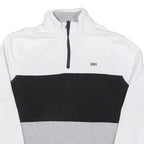 DKNY Womens Sweatshirt Grey 1/4 Zip M