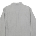LEVI'S Mens Grey Cotton Blend Shirt L Button Pocket Casual Classic