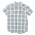 WRANGLER Mens Blue & Yellow Check Shirt M Western Style Casual Button Up