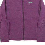 PATAGONIA Womens Purple Zip Jacket XS Polyester Blend Casual Outdoor Warmth