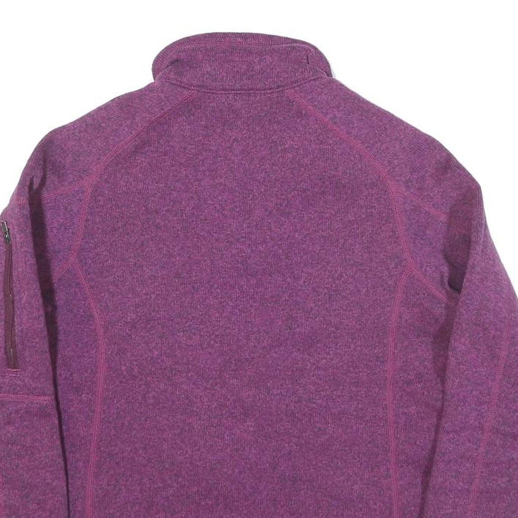 PATAGONIA Womens Purple Zip Jacket XS Polyester Blend Casual Outdoor Warmth