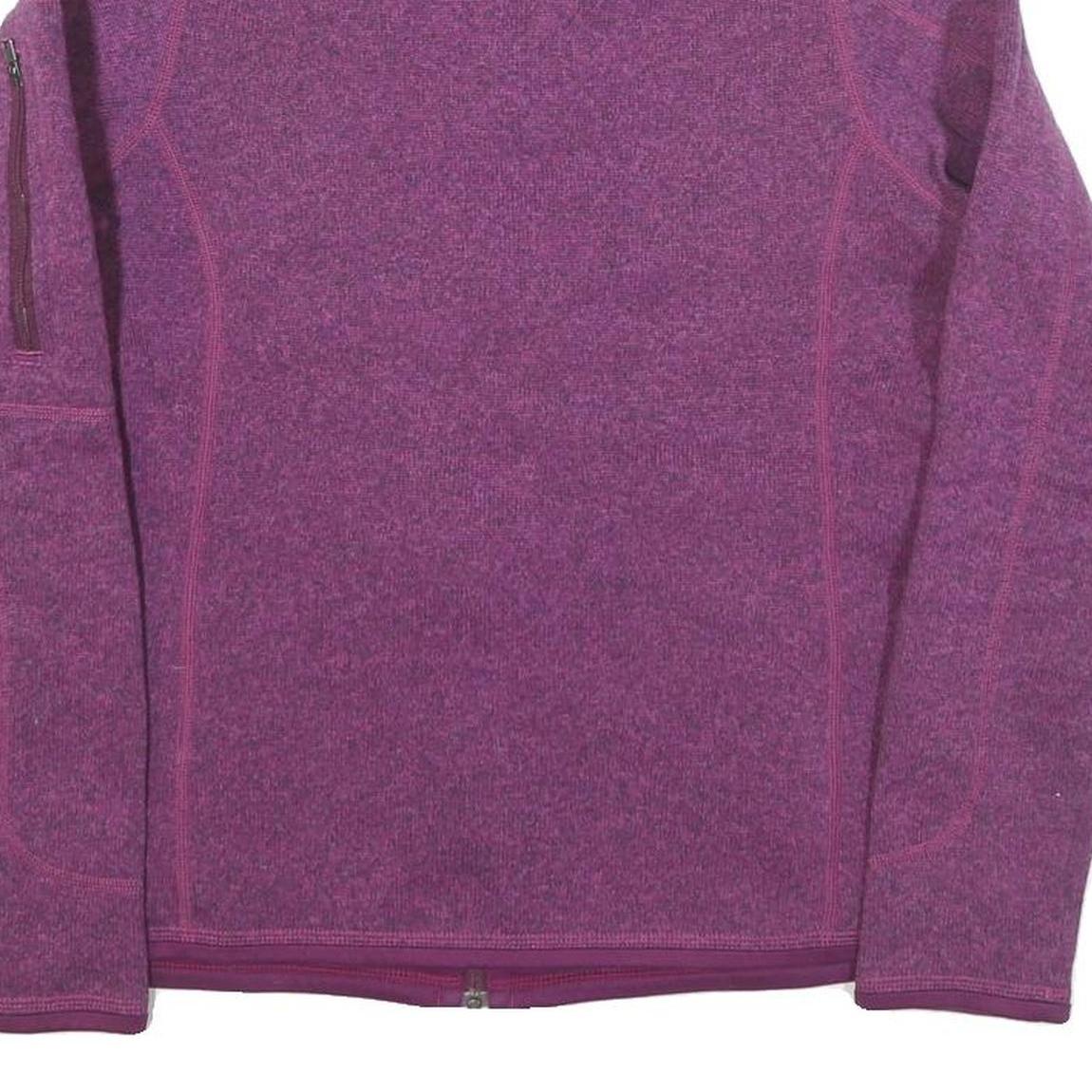 PATAGONIA Womens Purple Zip Jacket XS Polyester Blend Casual Outdoor Warmth