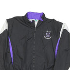 AUGUSTA Mens Black & Purple Lady Diamondbacks Sports Track Jacket L Polyester
